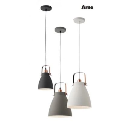 Redo 01-1275 - Suspension filaire ARNE 1xE27/42W/230V gris