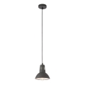 Redo 01-1279 - Suspension sur câble PEEP 1xE27/42W/230V Ø 16,5 cm noire