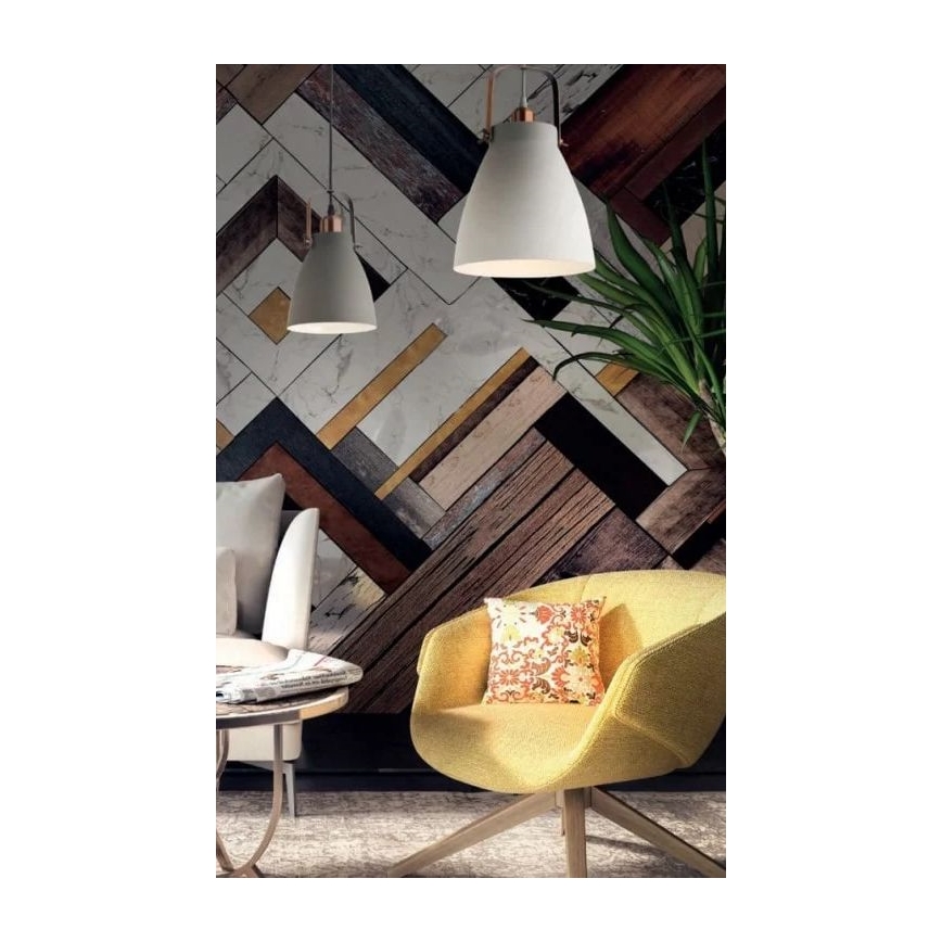 Redo 01-1311 - Suspension filaire ARNE 1xE27/42W/230V blanc