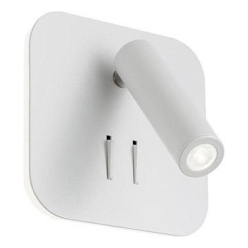 Redo 01-1491 - Applique murale QUDA LED/6W/230V + LED/3W IRC 90 blanche