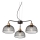Redo 01-1573 - Suspension sur câble TAMIS 3xE27/42W/230V Ø 59 cm noire