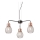 Redo 01-1579 - Suspension sur câble EDISON 3xE27/42W/230V Ø 53 cm noir/cuivré