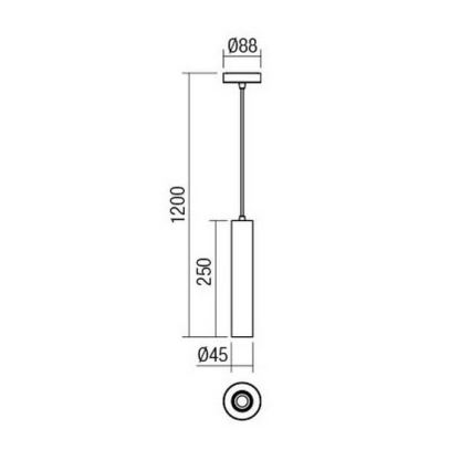 Redo 01-1659 - Suspension avec fil GOSSIP 1xE27/42W/230V