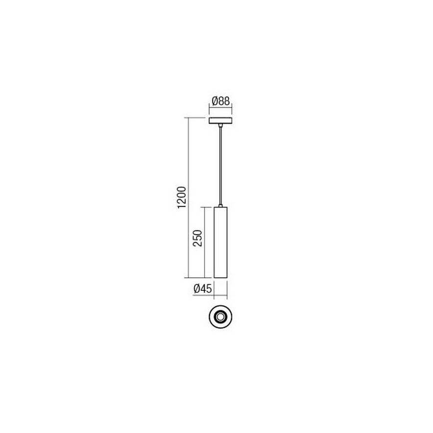 Redo 01-1661 - Suspension filaire GOSSIP 1xE27/42W/230V cuivre
