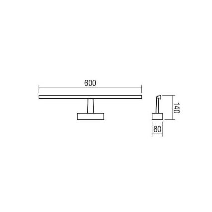 Redo 01-1671 - Eclairage de miroir LED salle de bain NEPTUNE LED/12W/230V IP44