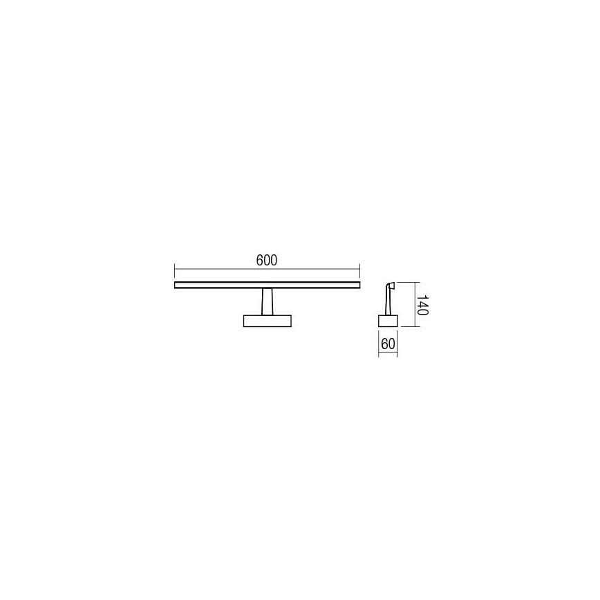Redo 01-1673 - Eclairage de miroir LED salle de bain NEPTUNE LED/12W/230V IP44