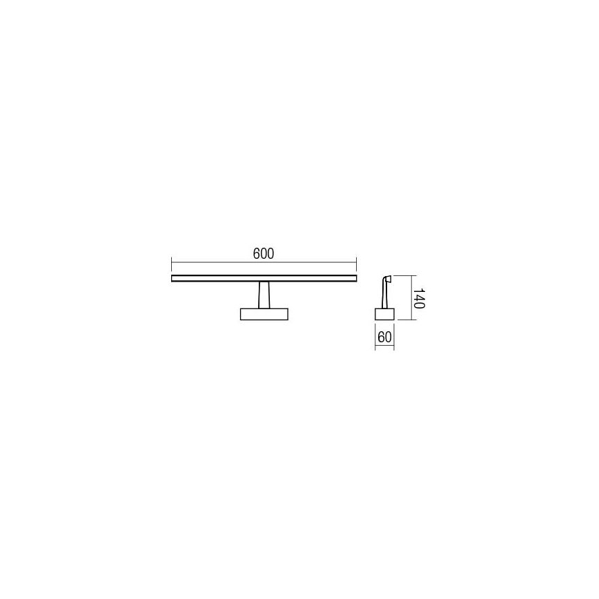 Redo 01-1674 - Eclairage de miroir LED salle de bain NEPTUNE LED/12W/230V IP44