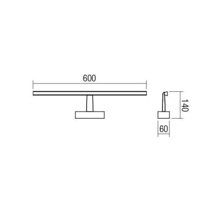 Redo 01-1674 - Eclairage de miroir LED salle de bain NEPTUNE LED/12W/230V IP44