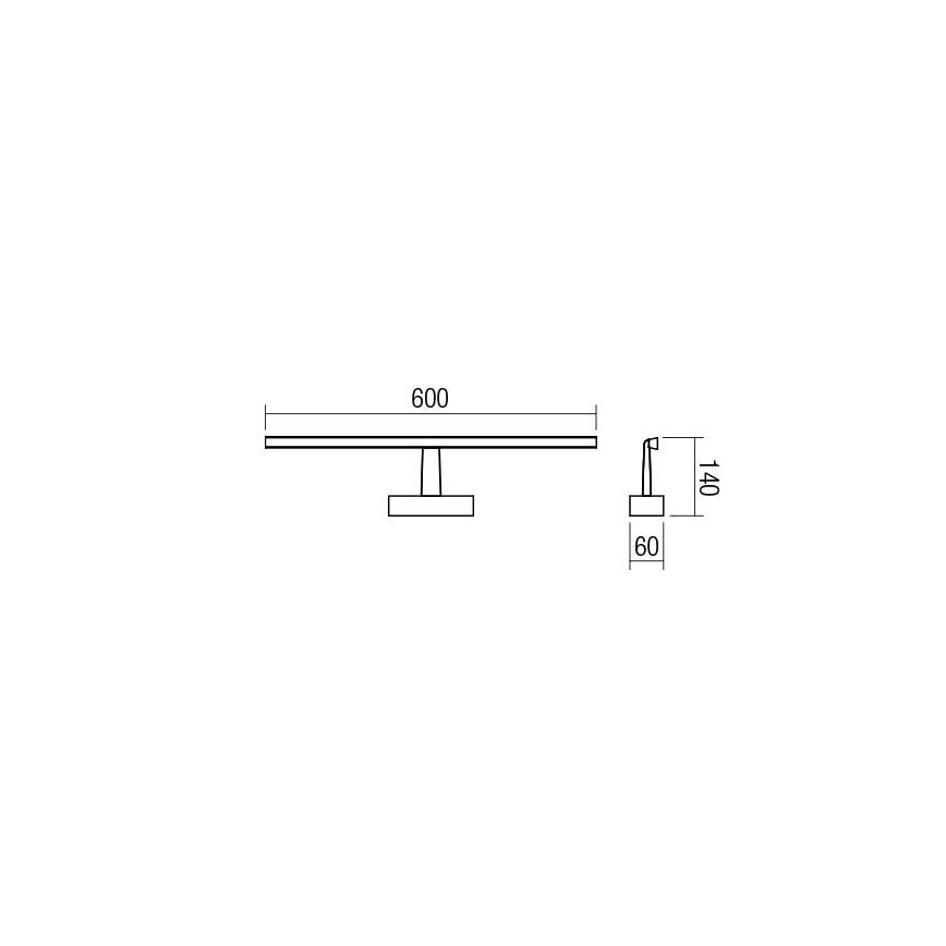 Redo 01-1674 - Eclairage de miroir LED salle de bain NEPTUNE LED/12W/230V IP44