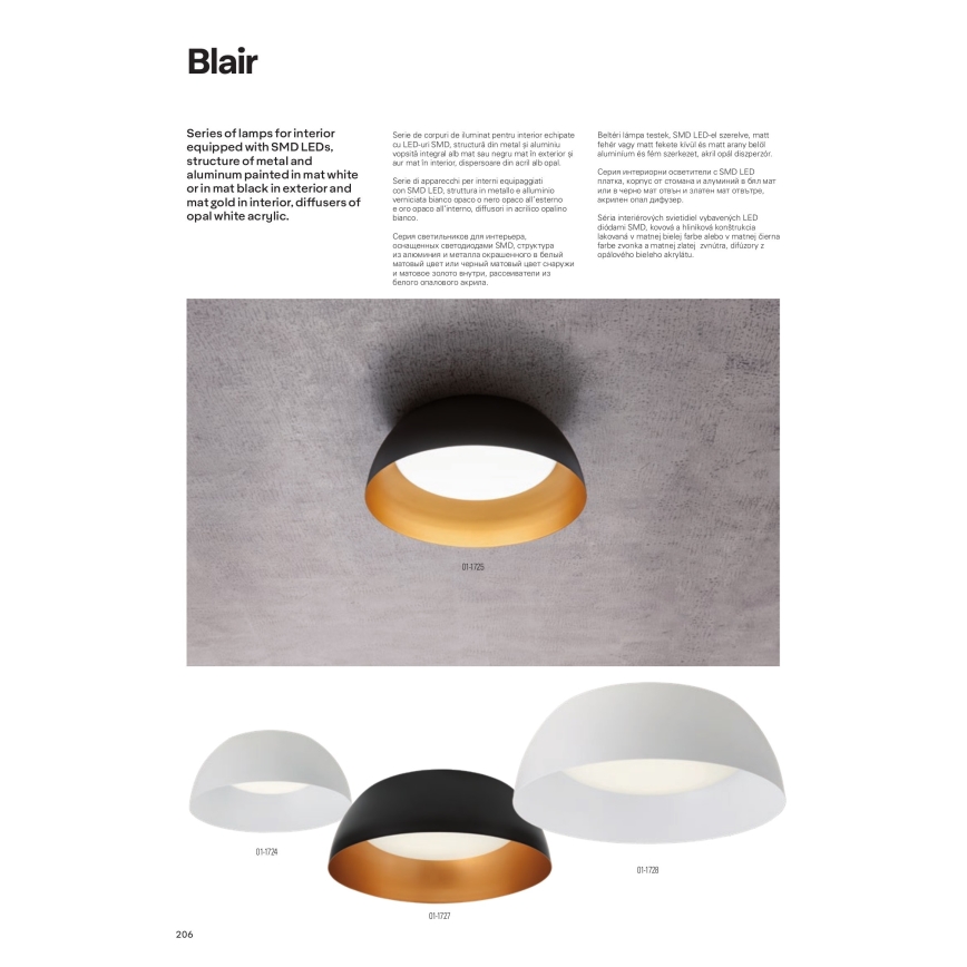 Redo 01-1732 - Suspension filaire LED BLAIR LED/55W/230V 3000K blanc