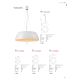 Redo 01-1732 - Suspension filaire LED BLAIR LED/55W/230V 3000K blanc
