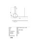 Redo 01-1734 - Suspension filaire à intensité variable LED GIOTTO LED/46W/230V blanc