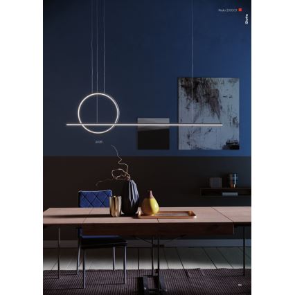 Redo 01-1735 - Suspension filaire à intensité variable GIOTTO LED/46W/230V noir