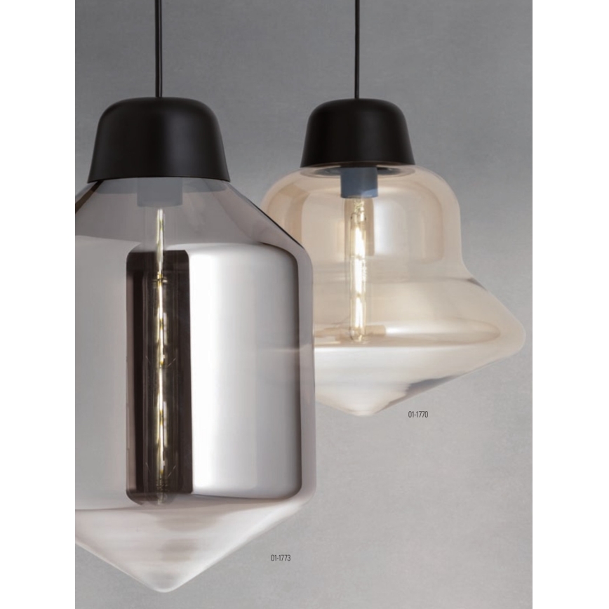 Redo 01-1773 - Suspension filaire AMNO 1x/E27/42W/230V d. 26 cm gris
