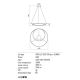 Redo 01-1794 - Suspension filaire à intensité variable TORSION LED/29W/230V d. 55 cm bronze
