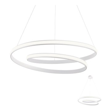 Redo 01-1795 - LED Suspension dimmable sur câble TORSION LED/40W/230V Ø 74 cm blanc