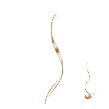 Redo 01-1798 - Lampadaire LED dimmable TORSION LED/24W/230V bronze