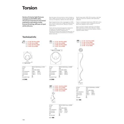 Redo 01-1815 - Lampe de bureau LED TORSION LED/11W/230V 3000K blanche