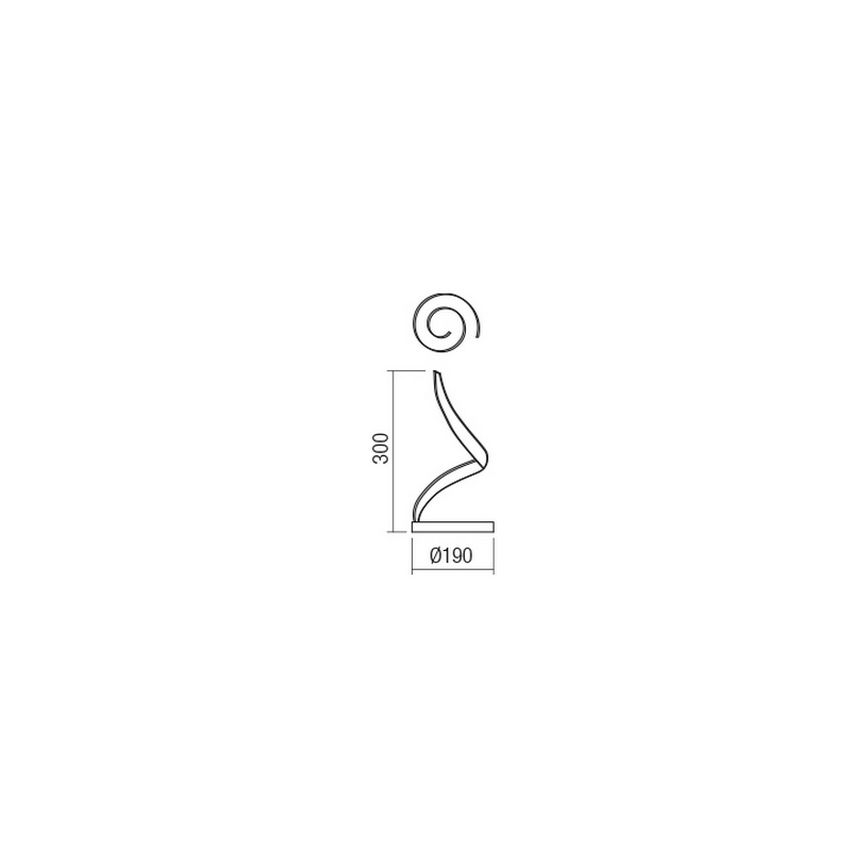 Redo 01-1815 - Lampe de bureau LED TORSION LED/11W/230V 3000K blanche