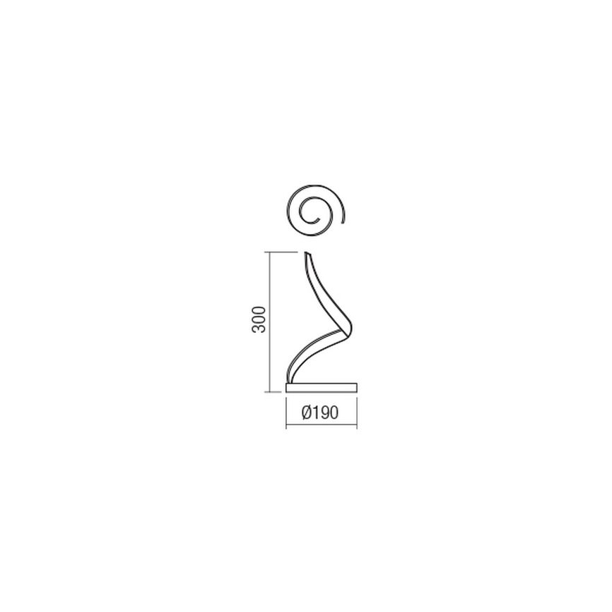 Redo 01-1816 - Lampe de bureau LED TORSION LED/11W/230V 3000K bronze