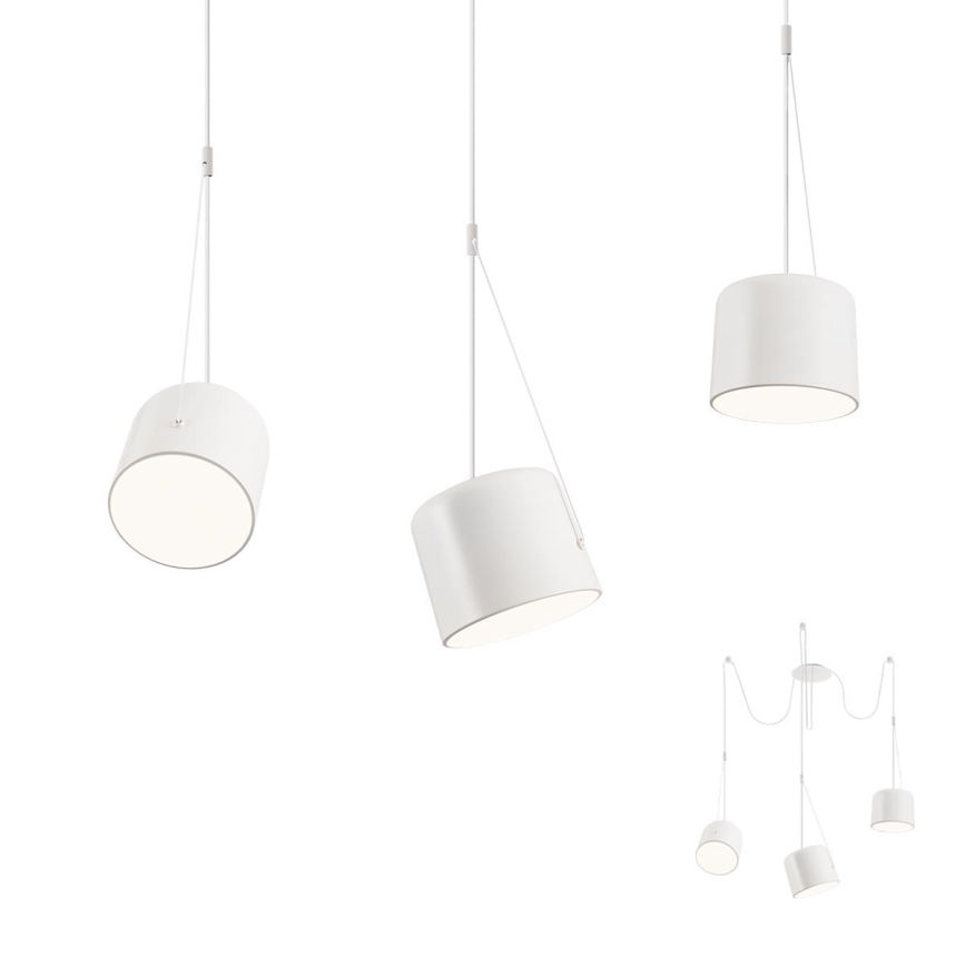 Redo 01-1825 - Suspension filaire DODO 3xE27/15W/230V araignée blanc