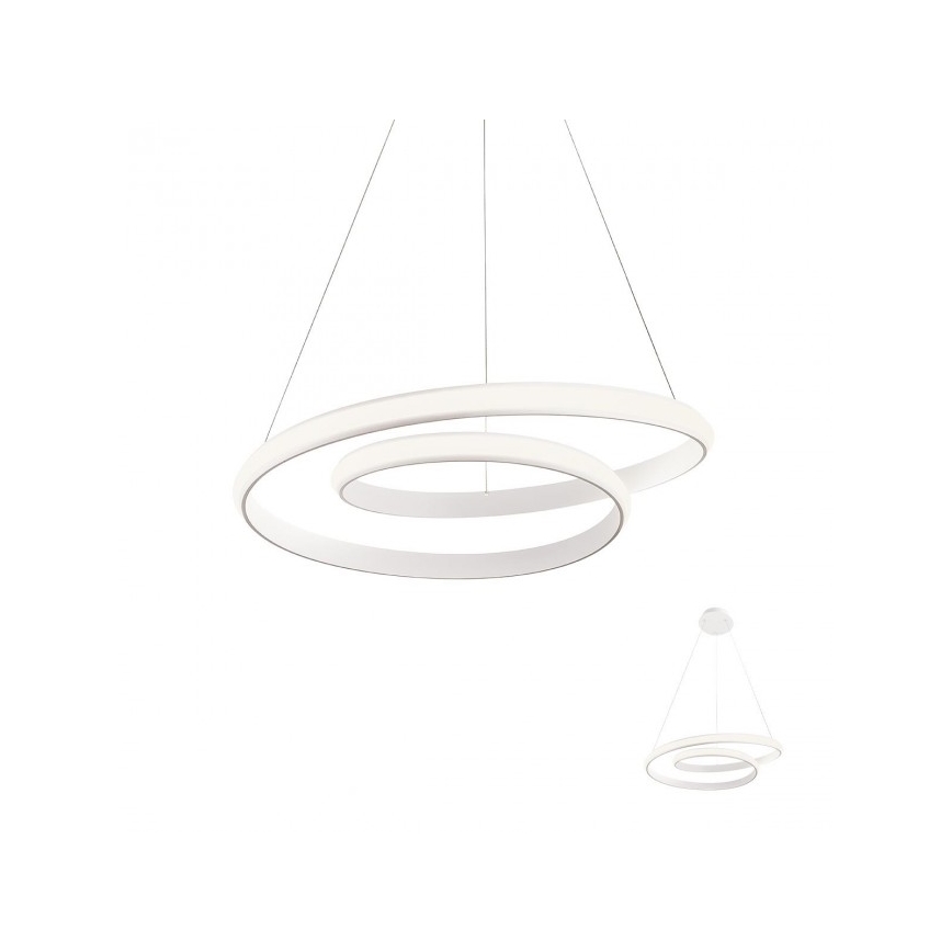 Redo 01-1888 - Suspension LED dimmable sur câble TORSION LED/29W/230V Ø 55 cm blanche