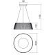 Redo 01-1938 - Suspension filaire SARIS LED/36W/230V anthracite