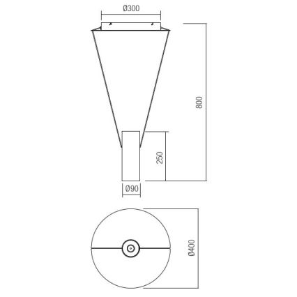 Redo 01-1970 - Suspension filaire à intensité variable ESSENCE LED/24W/230V CRI 90 3000K blanc