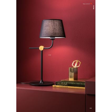 Redo 01-1981 - Lampe de table MORRIS 1xE27/42W/230V noire