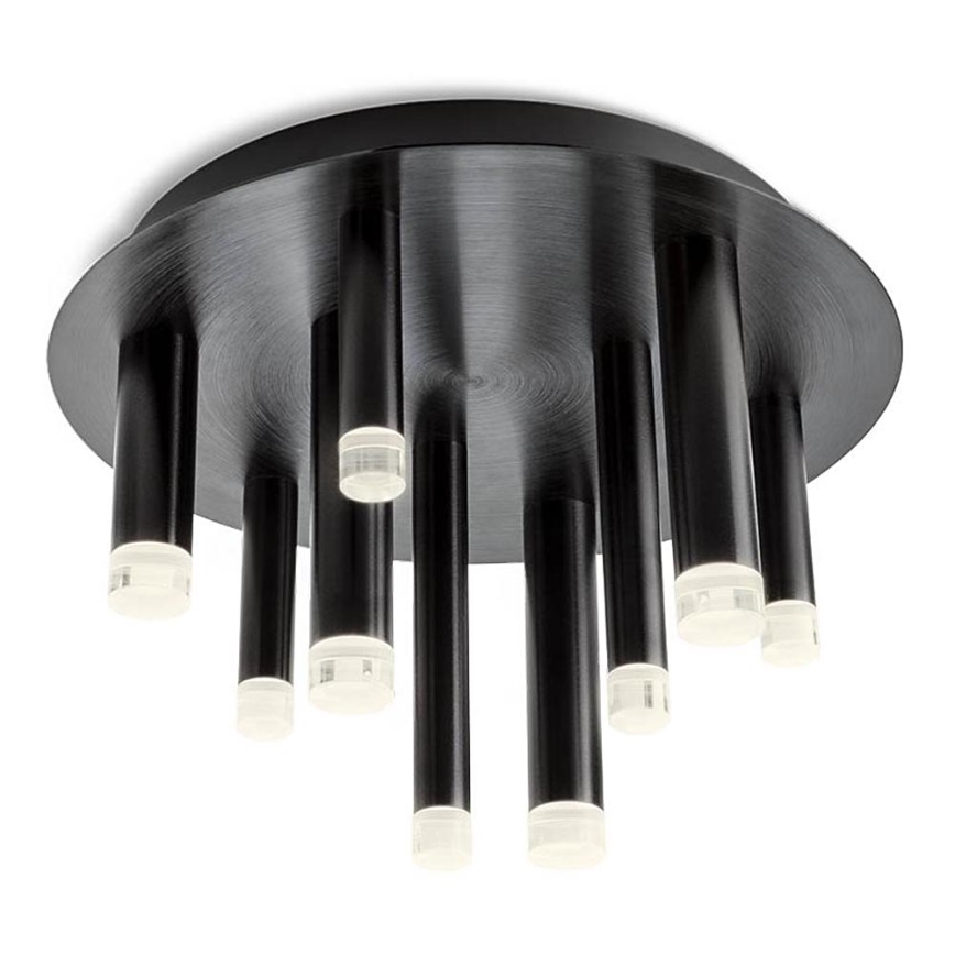 Redo 01-2041 - Plafonnier MADISON 9xLED/4W/230V noir