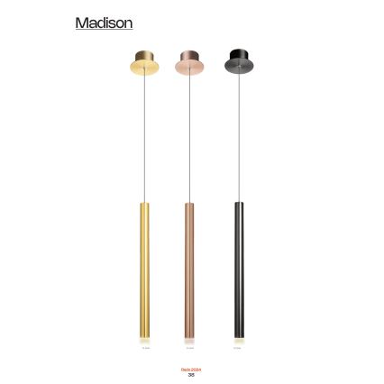 Redo 01-2043 - Suspension filaire MADISON LED/4W/230V doré