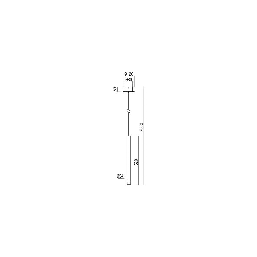 Redo 01-2043 - Suspension filaire MADISON LED/4W/230V doré