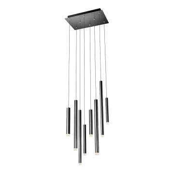 Redo 01-2048 - Suspension filaire MADISON 8xLED/4W/230V noir