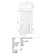 Redo 01-2055 - Suspension filaire MADISON 14xLED/4W/230V cuivre