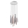 Redo 01-2061 - Suspension filaire MADISON 16xLED/4W/230V chrome brillant/noir/cuivre