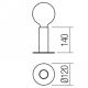 Redo 01-2129 - Lampe de table tactile RIVET 1xE27/42W/230V blanc