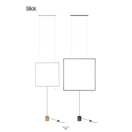 Redo 01-2134 - Lampadaire SLICK LED/28W/230V noir