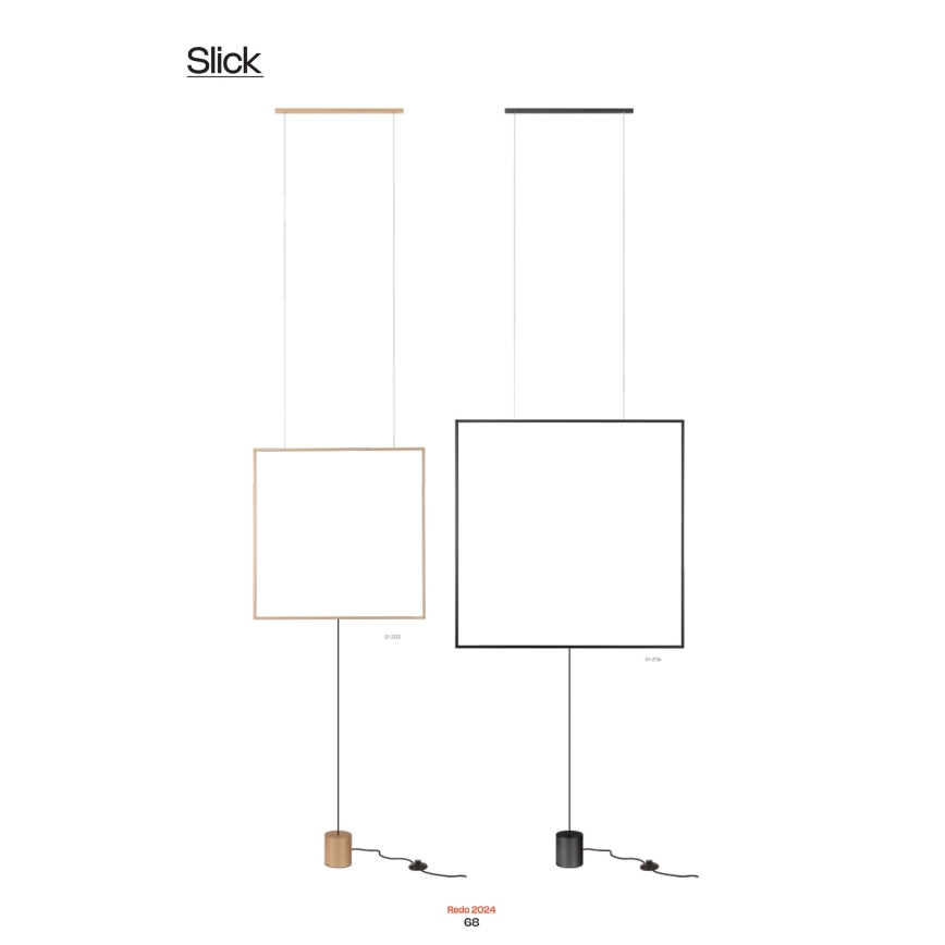 Redo 01-2134 - Lampadaire SLICK LED/28W/230V noir