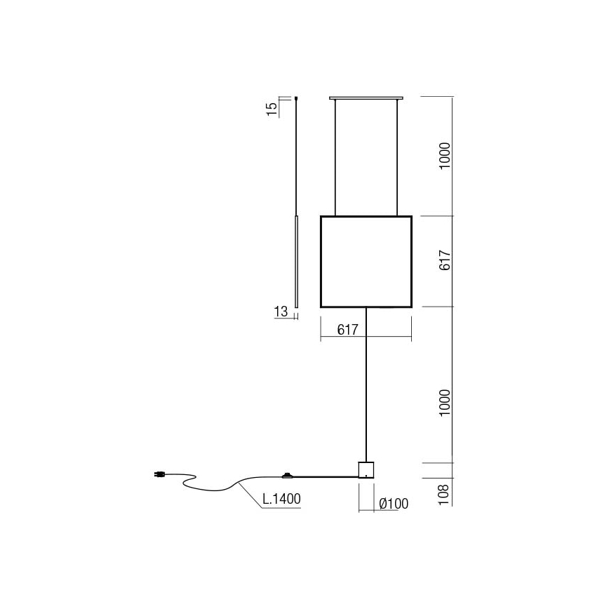 Redo 01-2134 - Lampadaire SLICK LED/28W/230V noir