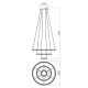 Redo 01-2173 - Suspension filaire LED NUNZIA LED/54W/230V