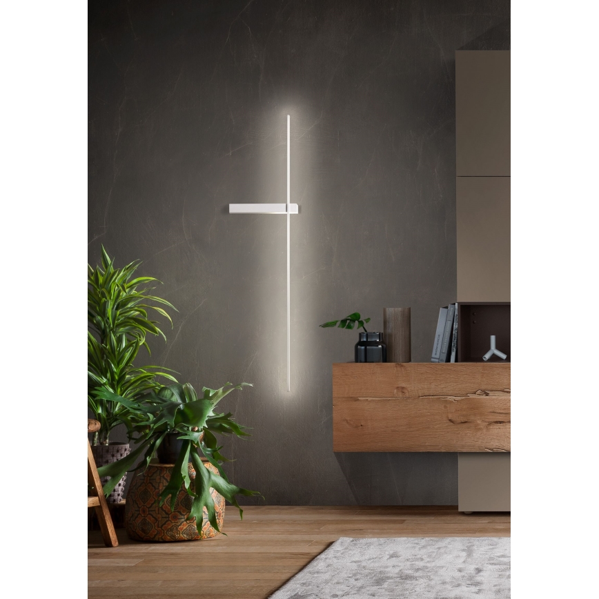 Redo 01-2200 - Applique murale LED TANGENT LED/14W/230V 3000K 125,4 cm blanc