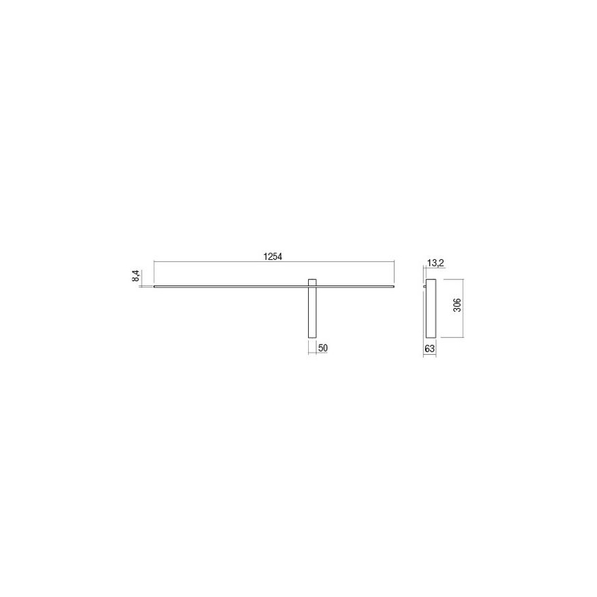 Redo 01-2200 - Applique murale LED TANGENT LED/14W/230V blanche