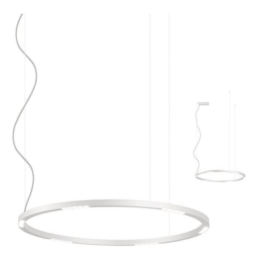 Redo 01-2205 - Suspension filaire UNION LED/50W/230V CRI 90 3000K d. 90 cm blanc
