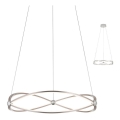 Redo 01-2251 - Suspension filaire à intensité variable QUARK LED/43W/230V 3000K d. 60 cm chrome mat