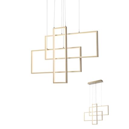 Redo 01-2314 - Lustre suspendu sur câble LED dimmable PLANA LED/60W/230V doré