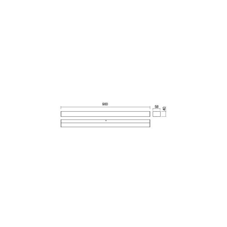 Redo 01-2330 - Miroir lumineux pour salle de bains TASK LED/18W/230V 90 cm IRC 90 IP44 chrome brillant