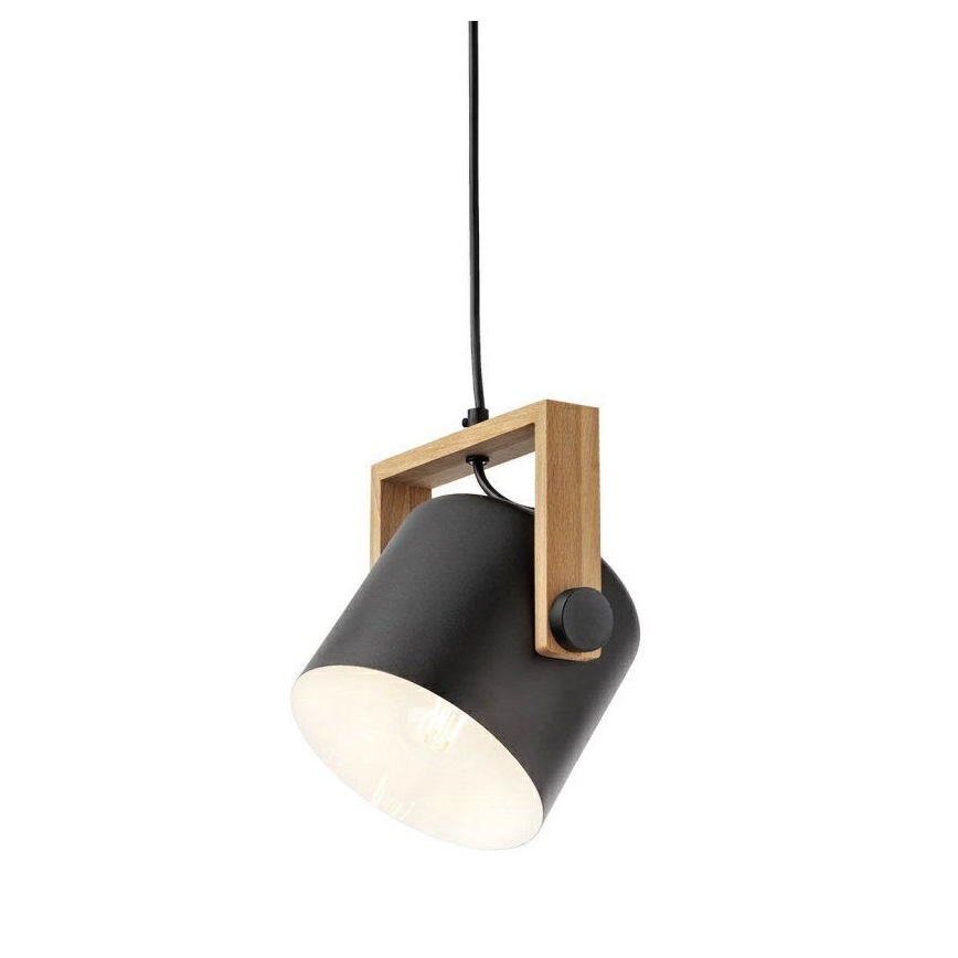Redo 01-2402 - Suspension filaire POOH 1xE27/42W/230V hêtre