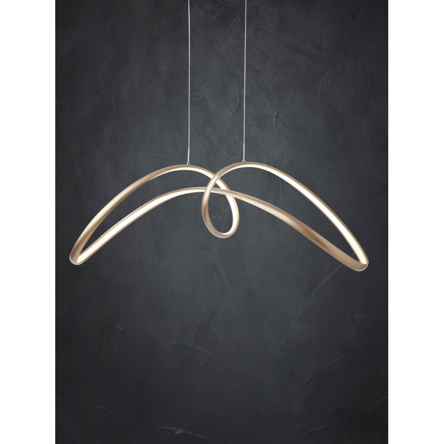 Redo 01-2454 - Suspension filaire LED LAMON LED/57W/230V doré