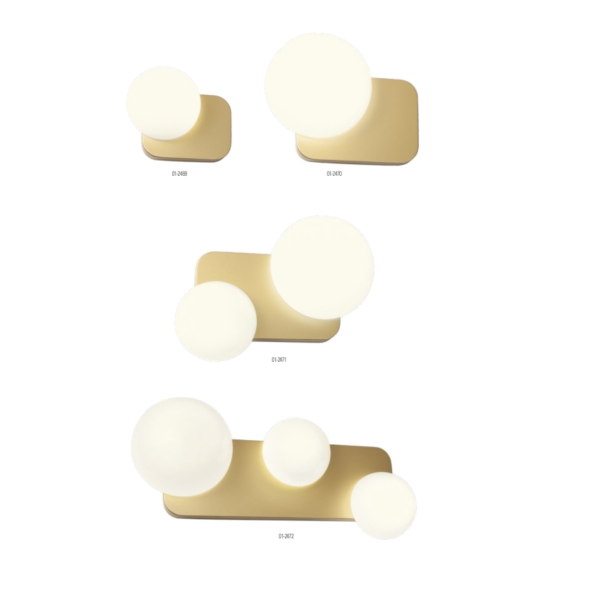 Redo 01-2469 - Applique murale LUMIEN 1xG9/10W/230V doré/blanc