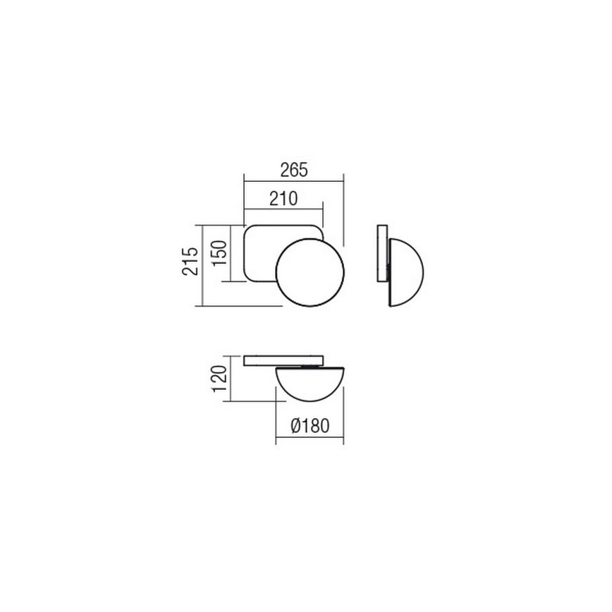 Redo 01-2470 - Applique murale LUMIEN 1xG9/10W/230V dorée/blanche